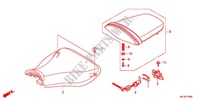 SINGLE SEAT (2) for Honda CBR 600 RR RED 2012