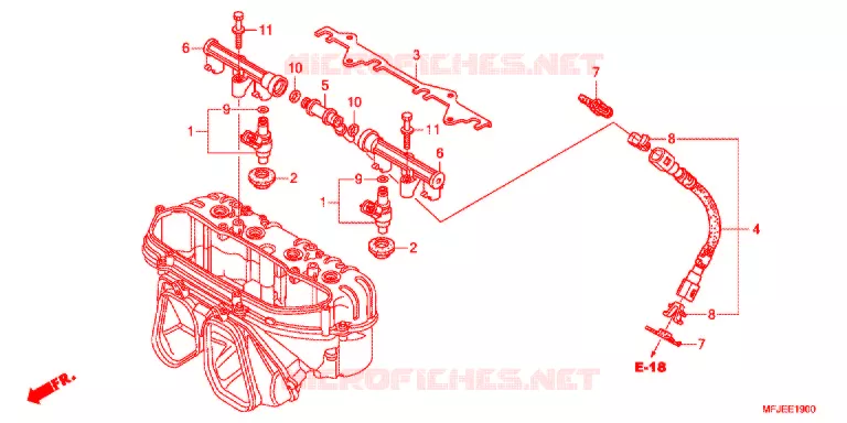 FUEL INJECTOR Honda MOTO 600 CBR 2012  CBR600RRC