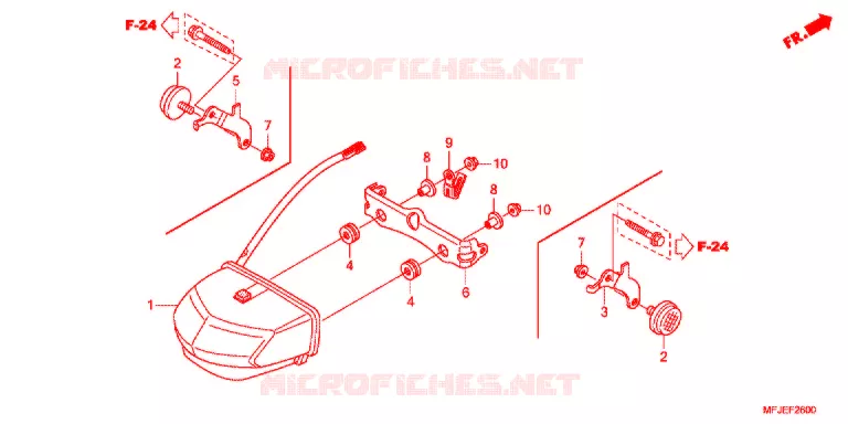 TAILLIGHT (2) Honda MOTO 600 CBR 2012  CBR600RRC