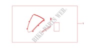 HANDLEBAR   COWL for Honda CBR 600 RR NOIRE 2012