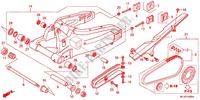 SWINGARM   CHAIN CASE for Honda CBR 600 RR NOIRE 2012