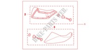 FOOT DEFLECTOR SET for Honda NC 700 2012
