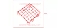 RUBBER NET BLACK for Honda NC 700 X 35KW 2012