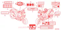 CAUTION LABEL (1) for Honda NC 700 X 2012