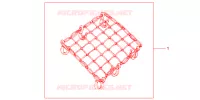 RUBBER NET BLACK for Honda NC 700 X 2012
