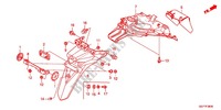 REAR FENDER (NSC50WHC/MPDC) for Honda VISION 50 2013