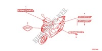 STICKERS for Honda SH 125 TOP CASE BRONZE 5F 2012