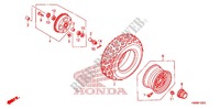 FRONT WHEEL for Honda TRX 250 FOURTRAX RECON Standard 2012