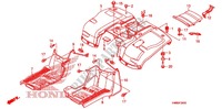 REAR FENDER for Honda TRX 250 FOURTRAX RECON Standard 2012