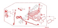 TRAILER HITCH SET for Honda TRX 250 FOURTRAX RECON Standard 2012