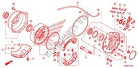 REAR BRAKE PANEL   SHOES for Honda FOURTRAX 420 RANCHER 4X4 Electric Shift 2012