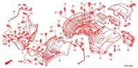 REAR FENDER for Honda FOURTRAX 420 RANCHER 4X4 Manual Shift CAMO 2012