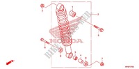REAR SHOCK ABSORBER (2) for Honda FOURTRAX 420 RANCHER 4X4 Manual Shift CAMO 2012