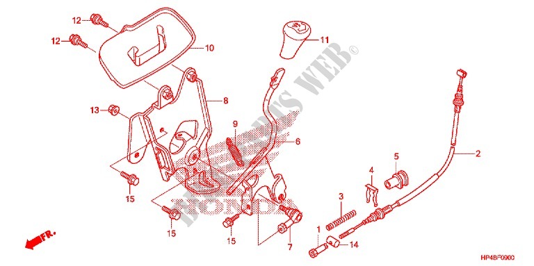 GEAR LEVER for Honda FOURTRAX 420 RANCHER 4X4 Manual Shift 2012