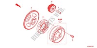 STARTING GEAR for Honda FOURTRAX 420 RANCHER 4X4 Manual Shift RED 2012
