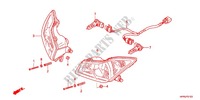 HEADLIGHT for Honda FOURTRAX 420 RANCHER 4X4 Manual Shift RED 2012