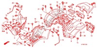 REAR FENDER for Honda FOURTRAX 420 RANCHER 4X4 AT PS 2012