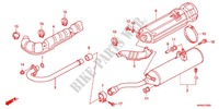 EXHAUST MUFFLER (2) for Honda FOURTRAX 420 RANCHER 4X4 PS RED 2012