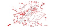 REAR FENDER for Honda TRX 450 R SPORTRAX Electric Start 2012