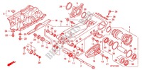 SWINGARM   CHAIN CASE for Honda TRX 450 R SPORTRAX Electric Start 2012