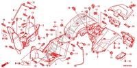 REAR FENDER for Honda FOURTRAX 420 RANCHER 4X4 PS CAMO 2012