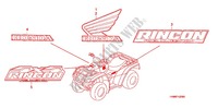 STICKERS for Honda FOURTRAX 680 RINCON 2012