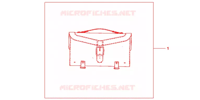 LEATHER TOPCASE (PLAIN) Honda MOTO 750 VT 2013  VT750SC