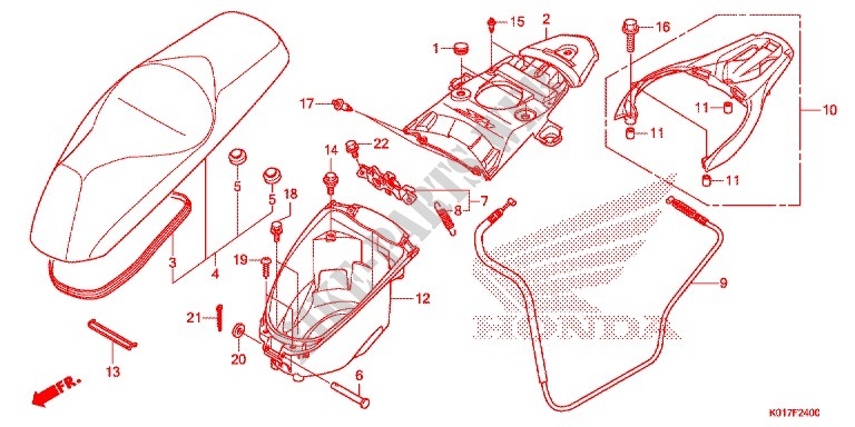 LUGGAGE BOX for Honda SH 150 SPECIAL 4E 2013