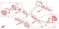 INDICATOR (2) for Honda CB 1000 R ABS BLANCHE 2012