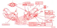 CAUTION LABEL (1) for Honda CB 500 X ABS 2014