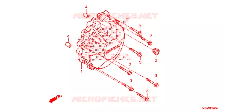 ALTERNATOR COVER Honda MOTO 600 HORNET 2013  CB600FD
