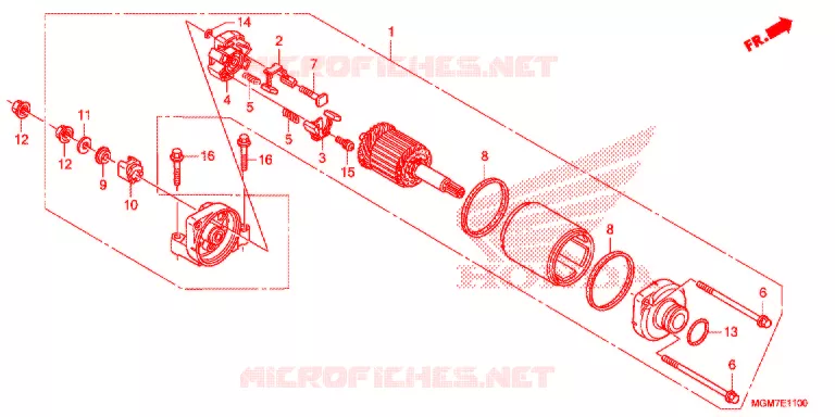 STARTER MOTOR Honda MOTO 600 HORNET 2013  CB600FD