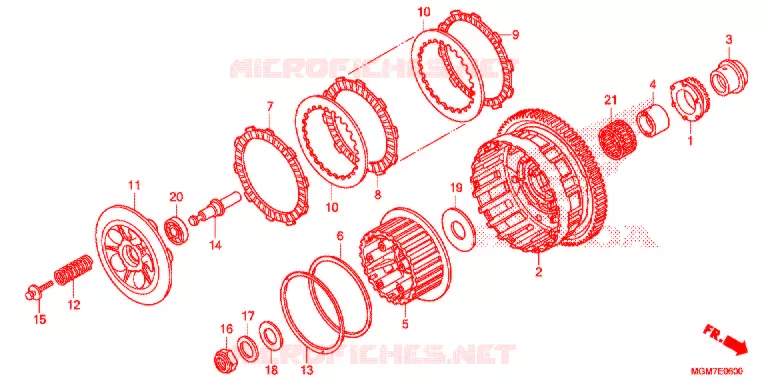 CLUTCH Honda MOTO 600 HORNET 2013  CB600FD