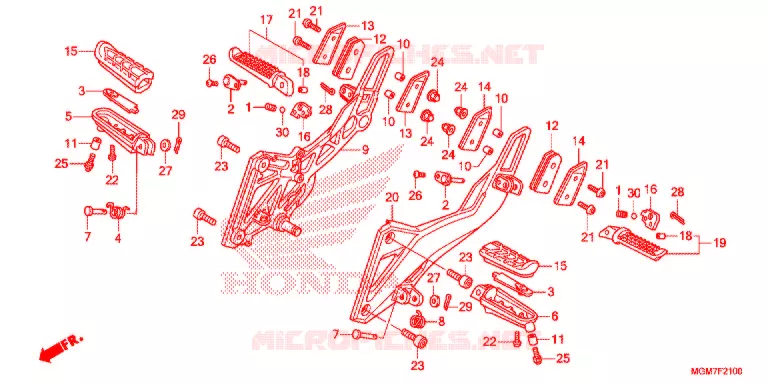 PEDAL Honda MOTO 600 HORNET 2013  CB600FD