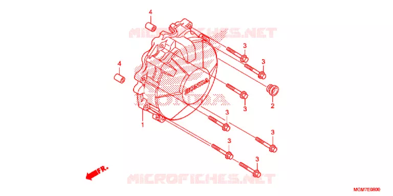 ALTERNATOR COVER Honda MOTO 600 HORNET 2013  CB600FD