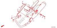 EXHAUST MUFFLER (CBF150MB/MC) for Honda CB 150 UNICORN DAZZLER 2012