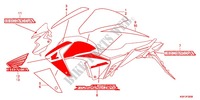 STICKERS (CBF150MC) for Honda CB 150 UNICORN DAZZLER 2012