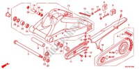 SWINGARM   CHAIN CASE for Honda CBR 1000 RR TRICOLOR 2013