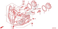 HEADLIGHT for Honda CBR 1000 RR FIREBLADE VERMELHO 2012