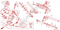 HANDLEBAR   TRIPLE CLAMP   STEERING STEM (CBR1000RRC/D/RAC/D) for Honda CBR 1000 RR FIREBLADE BLACK 2012