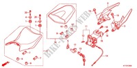 SINGLE SEAT (2) for Honda CBR 125 BLANC 2012