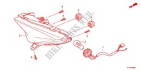 TAILLIGHT (2) for Honda CBR 125 BLANC 2012