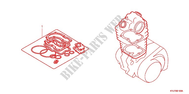 GASKET KIT for Honda CBR 250 R ABS BLANCHE 2013