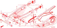 SWINGARM   CHAIN CASE for Honda CBR 500 R ABS WHITE 2013