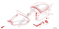SINGLE SEAT (2) for Honda CBR 600 RR ABS BLACK 2013