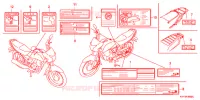 CAUTION LABEL (1) for Honda CB1 125 RUEDAS FUNDIDAS 3AG 2013