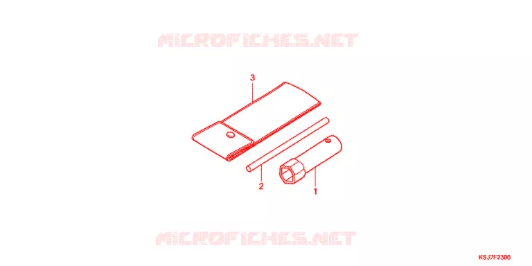 TOOLS - BATTERY BOX Honda MOTO 100 CRF 2012  CRF100FC