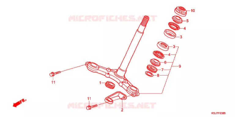 STEERING STEM Honda MOTO 100 CRF 2013  CRF100FD
