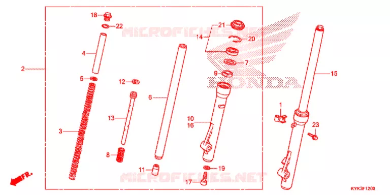 FRONT FORK Honda MOTO 110 CRF 2013  CRF110FD