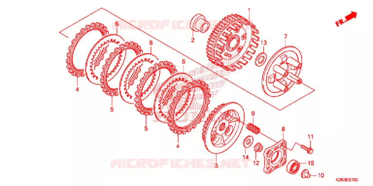 CLUTCH Honda MOTO 125 CRF 2017  CRF125FE